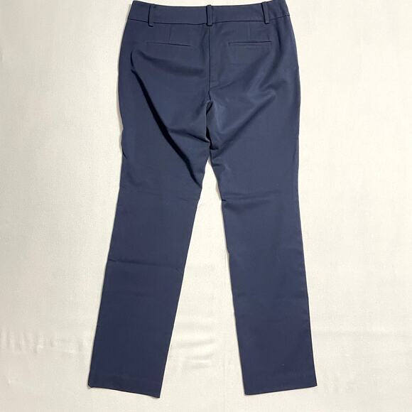 Ann Taylor Signature Seasonless Stretch Slim Ankle Pant Navy Blue Work - Size 8 - Picture 3 of 8